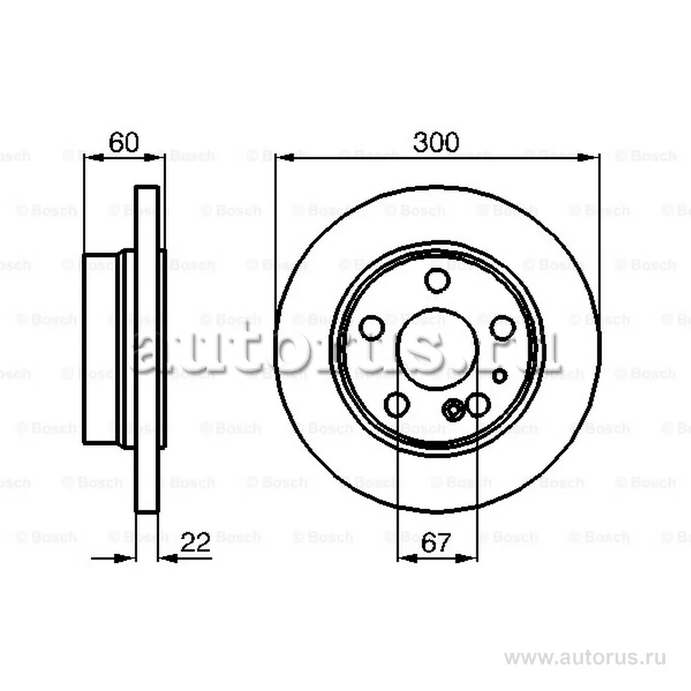 Диск тормозной задний! MB W140 4.0-6.0 91-99 BOSCH 0986478566