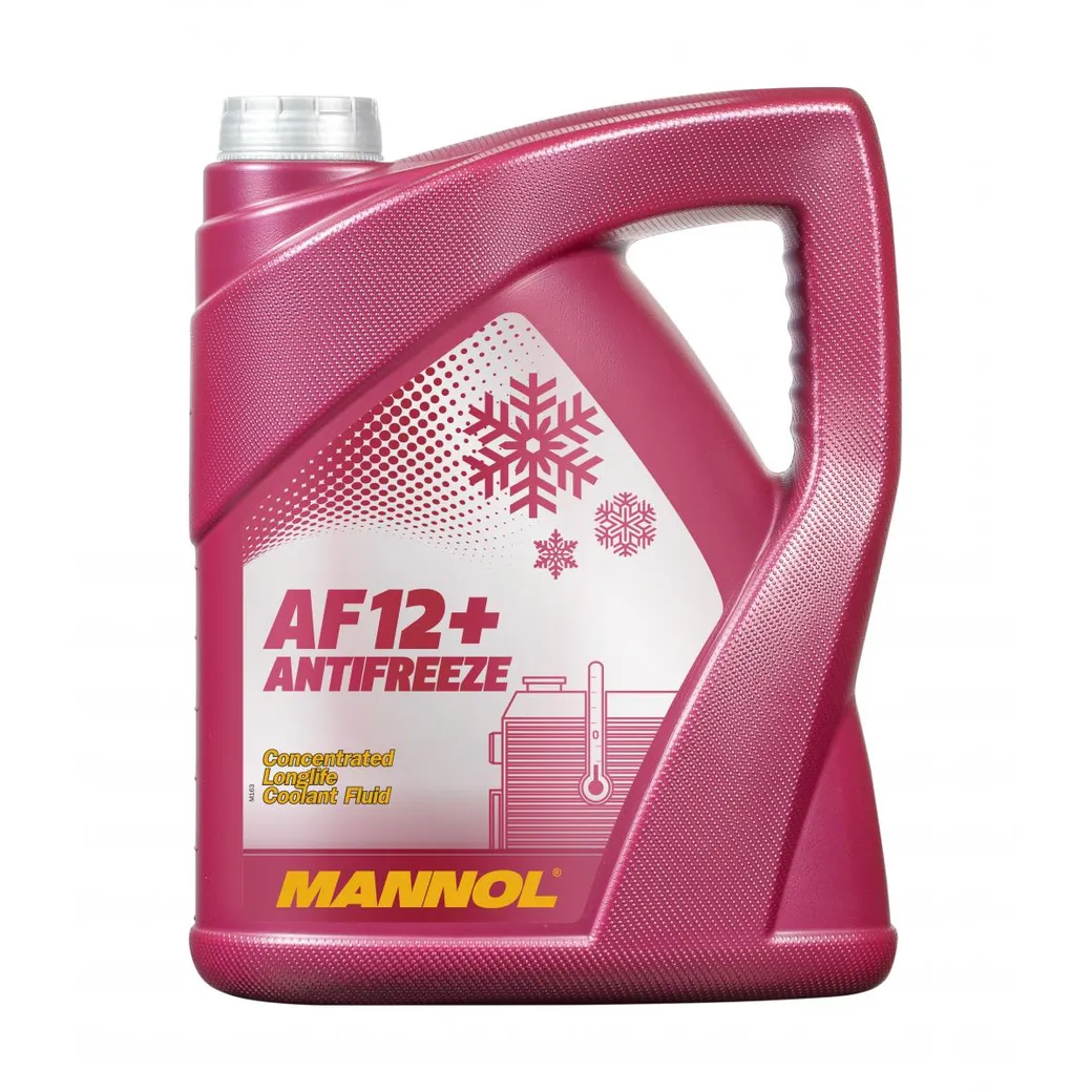 Антифриз красный концентрат AF-12 Longlife (5л.) (4 шт) MANNOL 2033