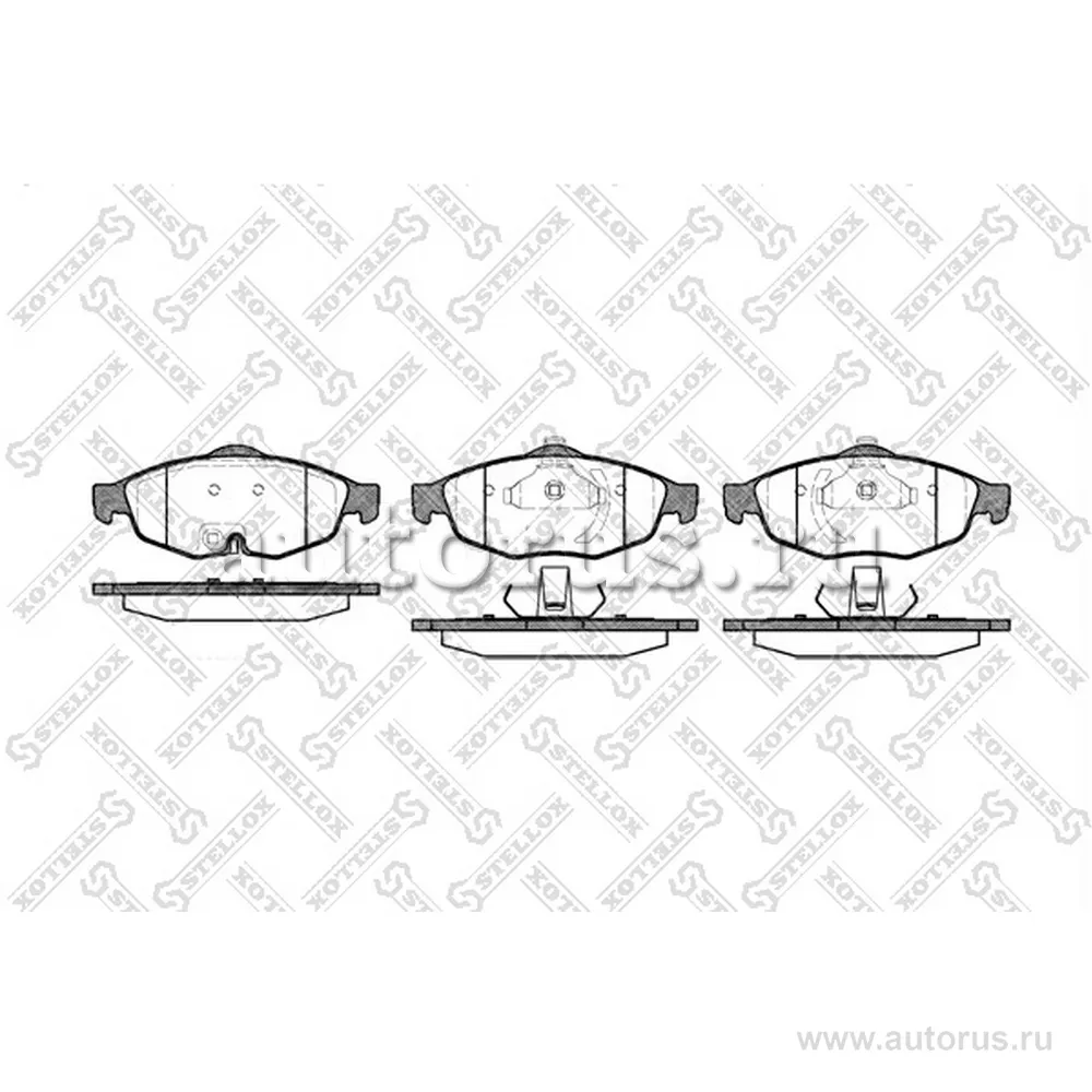 Колодки дисковые п. Chrysler 300M 99>/Sebring 95>,Dodge Intr STELLOX 823 002B-SX