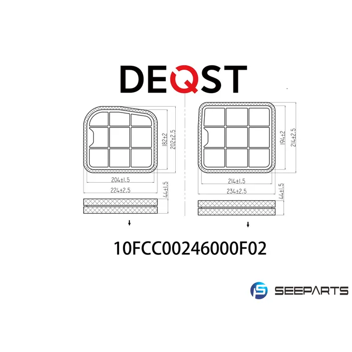 Салонный фильтр. MERCEDES-BENZ E-CLASS (W210) 06.95-03.02MERCEDES-B DEQST 10FCC00246000