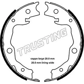 К-т бараб. тормоз. колодок TRUSTING 115322