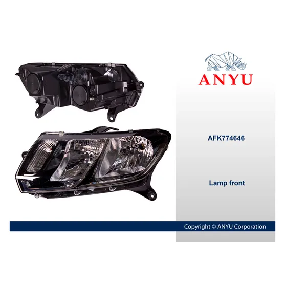 Фара передняя Левая для RENAULT (Logan 2014> Sandero 2014-) ANYU AFK774646