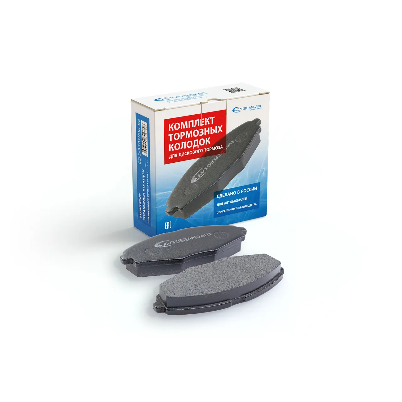 Колодки тормозные передние Chevrolet, Daewoo, Chery AVTOSTANDART CDC350108088