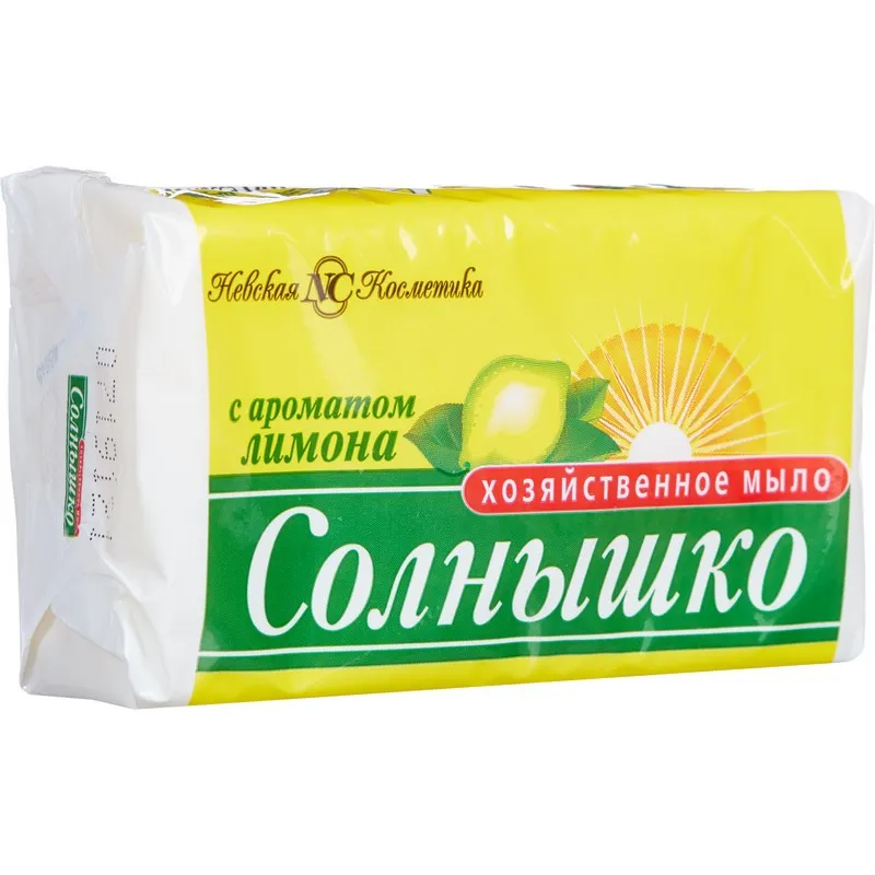 Мыло хозяйственное 140г 72 СОЛНЫШКО в обертке 71111