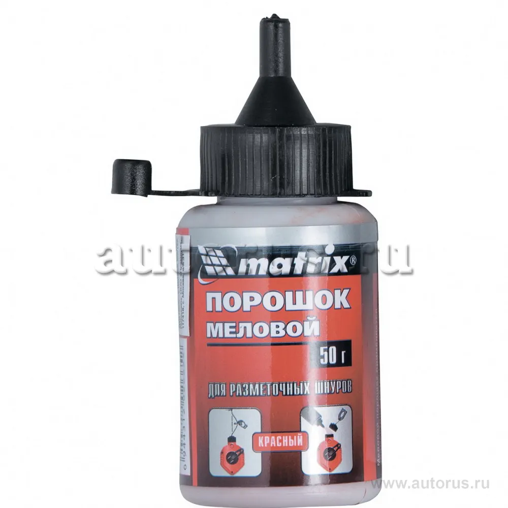 Порошок меловой красный, 115 г, для разметочных шнуров MATRIX 84858