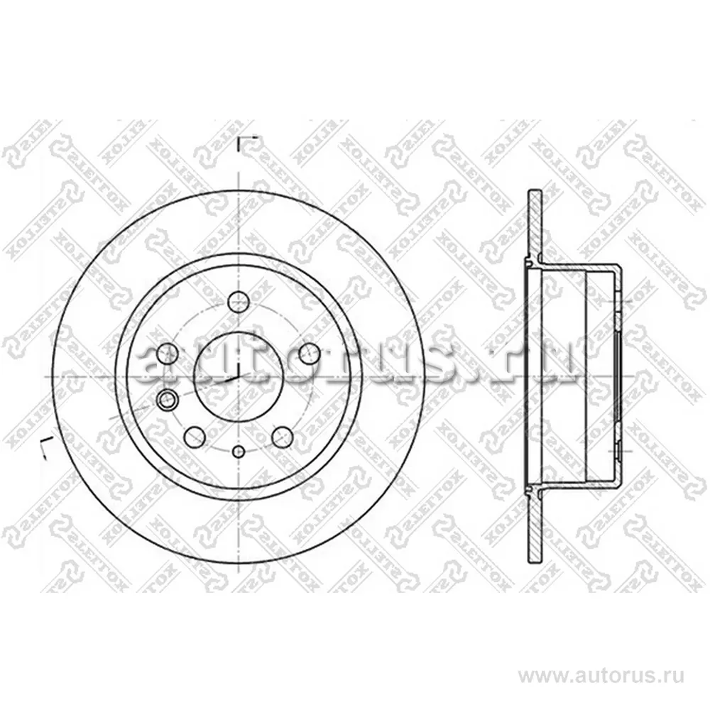 Диск тормозной задний MB W123/W126 2.0-3.0TD