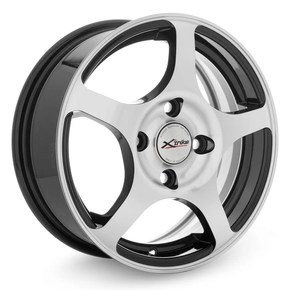Диск литой R14 5.5J 4x100/67.1 ET45 X-trike X-103 BK/FP 10855