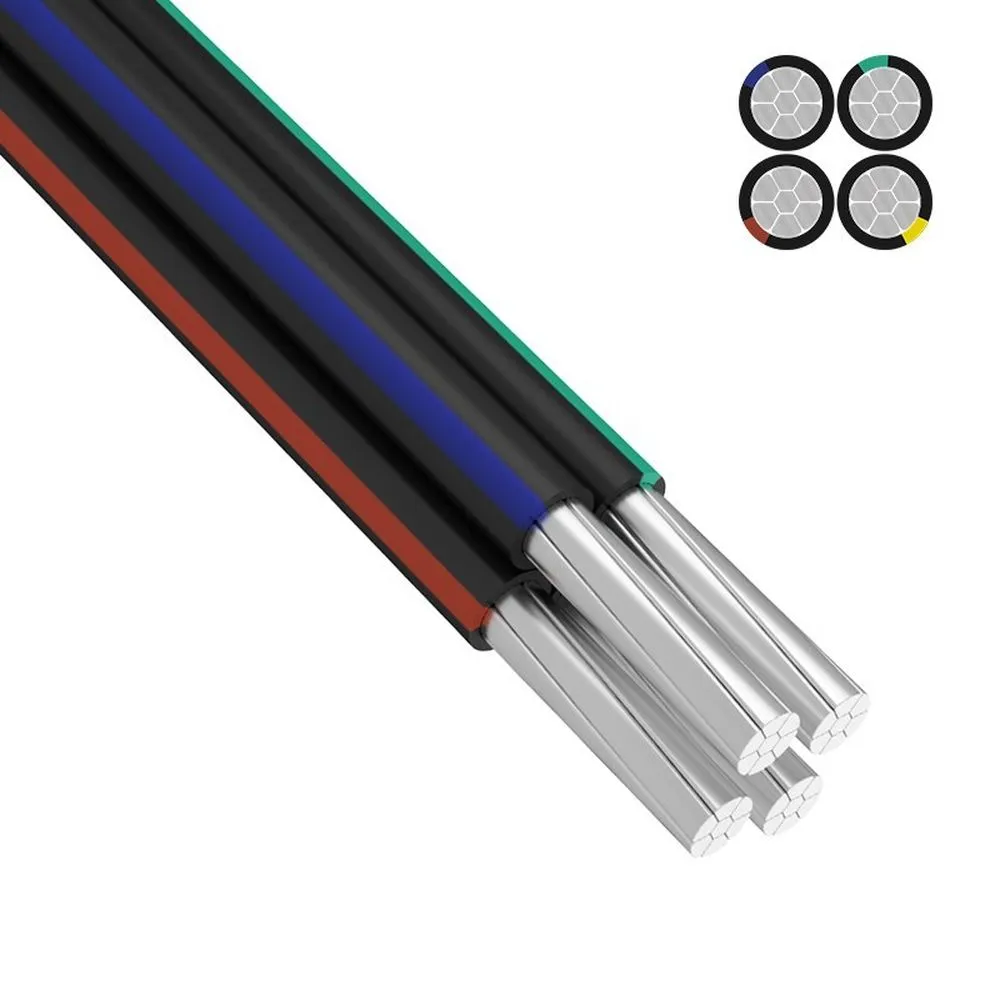 Провод СИП-4 4x16,0 мм, длина 25 метров, ГОСТ REXANT 01-8892-25