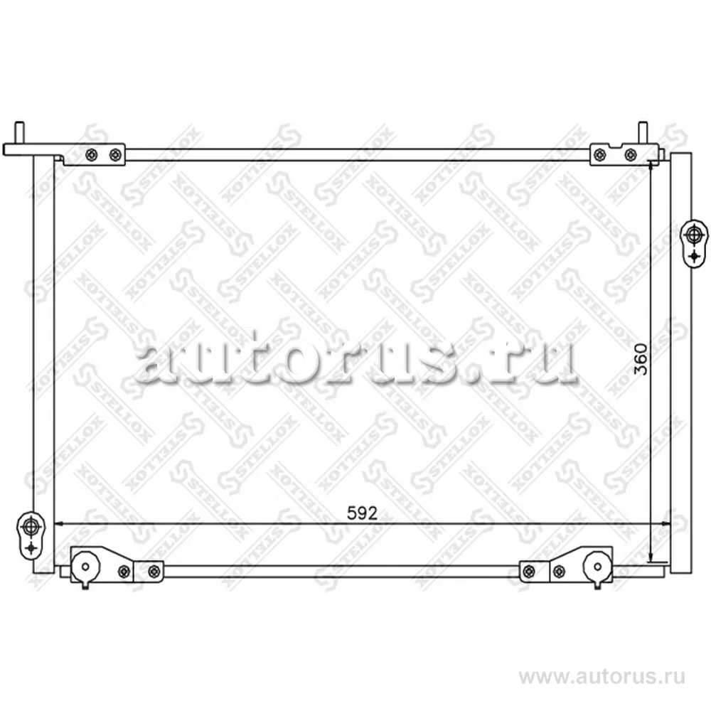 Радиатор кондиционера Honda Accord all 98-02 STELLOX 10-45367-SX