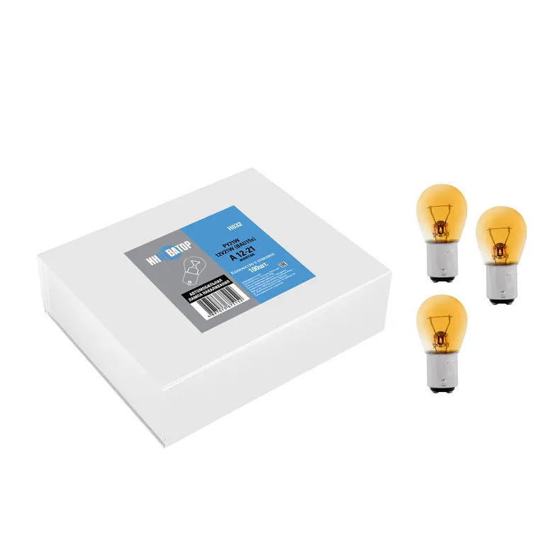 Лампа 12V PY21W 21W BAU15s KRAFT 1 шт. картон H032