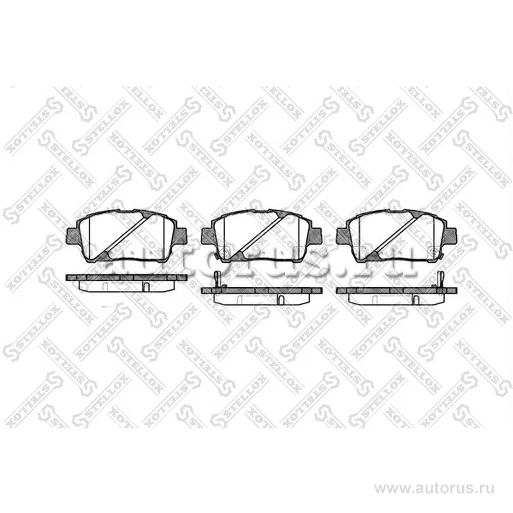 Колодки дисковые п. Toyota Yaris 1.0i-1.5i/1.4D 99>/Celica 1.8i WT STELLOX 751 002B-SX