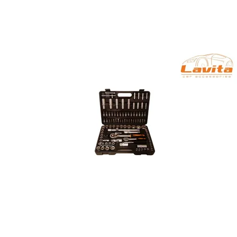 Набор головок, 108 предметов, размер 1/2, 1/4 Lavita LA 500108