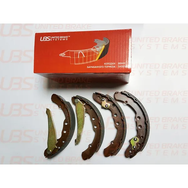 Тормозные колодки барабанные VW CADDY II 1.4/ 1.6/1.9 (95-04) /AUDI 80/90/100 (80-94) задние UBS B1202003