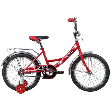 Велосипед 18 хардтейл Novatrack Urban (2019) количество скоростей 1 рама сталь 11,5 красный