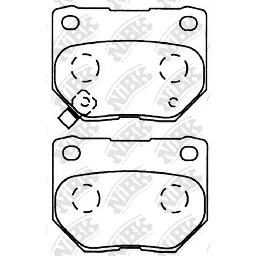 Колодки задние SUBARU Impreza II 00-07 NIBK PN7800