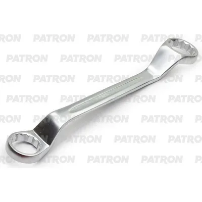 Ключ накидной изогнутый на 45 градусов, 50х55 мм PATRON P-7585055