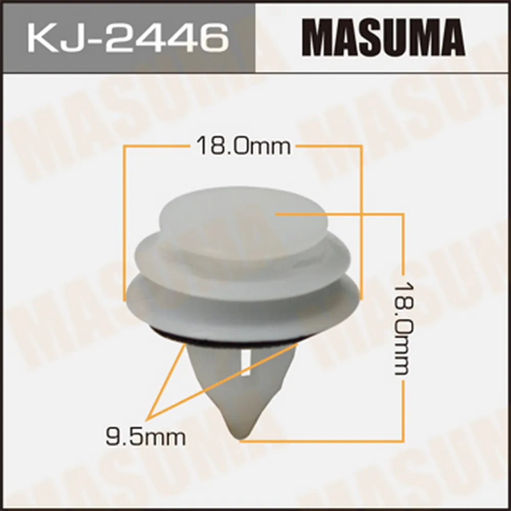 Клипса универс. 2446-KJ [уп.50] MASUMA KJ-2446