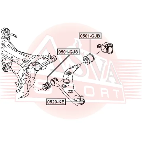 Сайлентблок ASVA 0501GJB