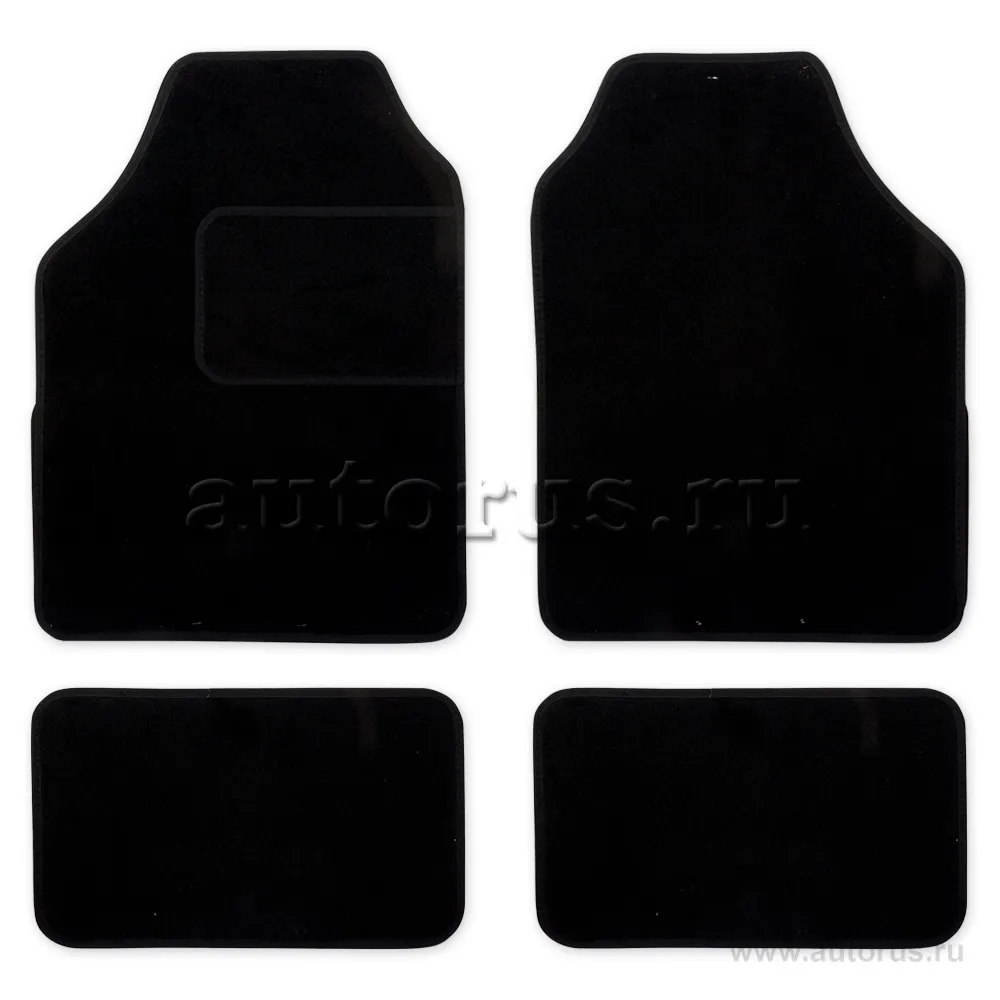 Коврики в салон текстильные Два Колеса универсальные черный комплект Два Колеса