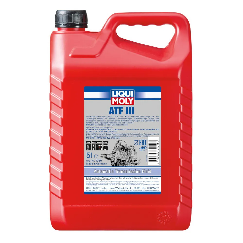 Масло трансмиссионное д/АКПП ATF III (5л) LIQUI MOLY 1056