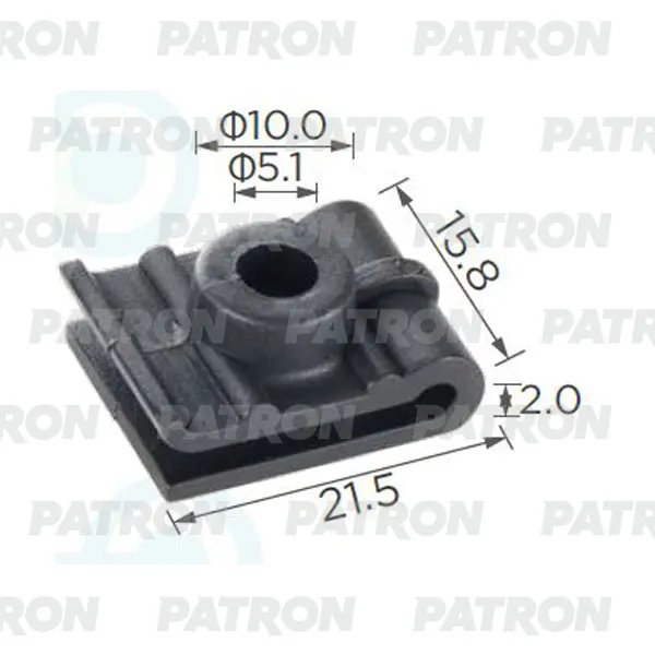 Клипса пластмассовая Mitsubishi применяемость: скоба зажимная, проставк PATRON P372340