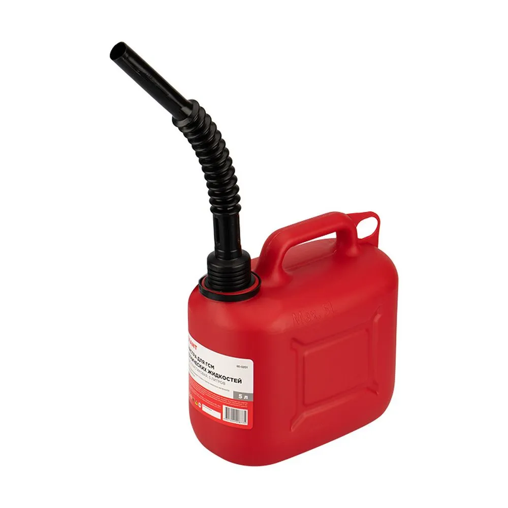 Канистра Classic для ГСМ и технических жидкостей, пластиковая 5 л REXANT 80-0201
