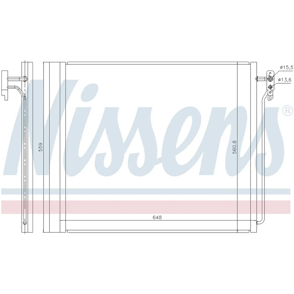 Конденсер LAND ROVER RANGE ROVER 4.24.45.0 02-