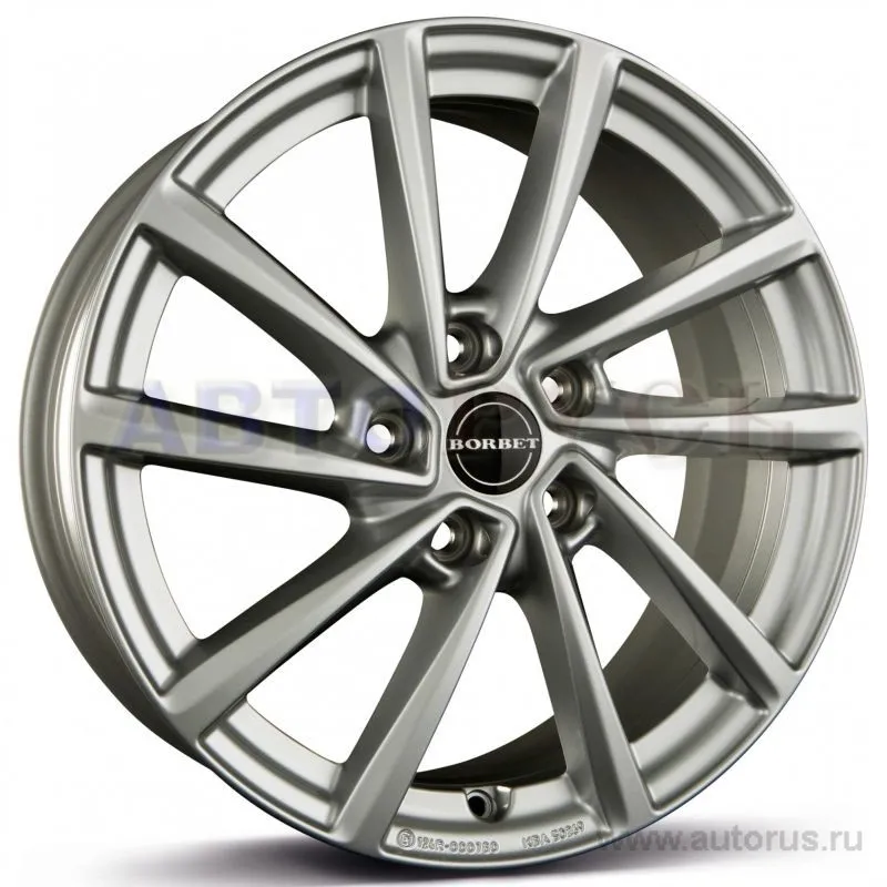Диск литой R17 7J 5x112/57.1 ET54 BORBET V Brilliant Silver 8132832