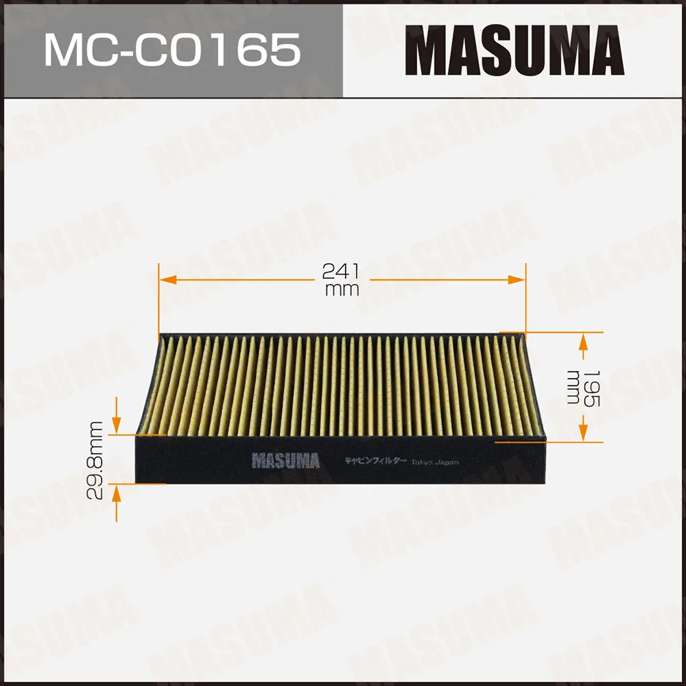 Салонный фильтр MASUMA EXEED TXL, VX 19- (1/40) MASUMA MCC0165