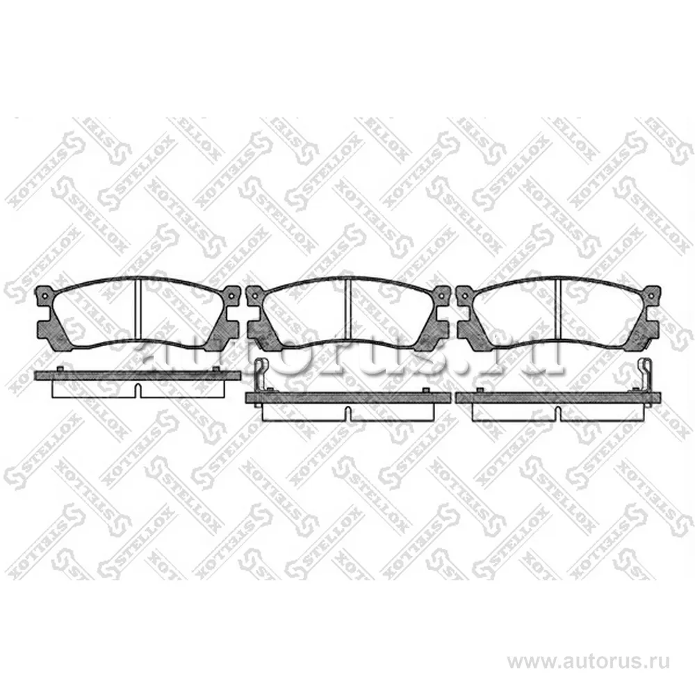 Колодки дисковые з. Mazda MPV 2.6i 92-96/Sentia 2.5i STELLOX 410 002-SX