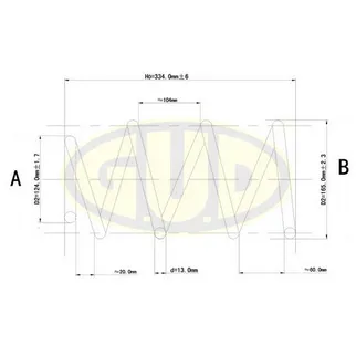 ПРУЖИНА ПЕР Toyota Avensis 1.6/1.8 только для России/2.0 01/03-02/09 G.U.D GCS092557