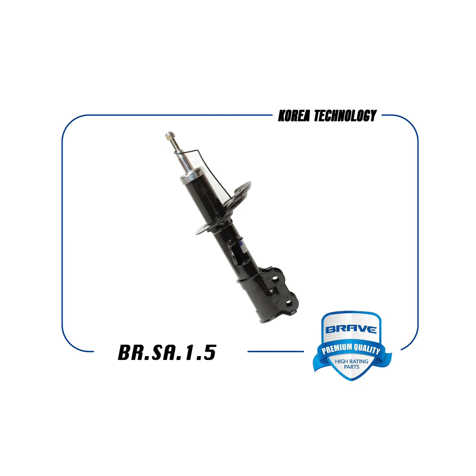 Амортизатор передний L газовый HYUNDAI Solaris11-,KIA Rio11-газовый BRAVE BR.SA.1.5