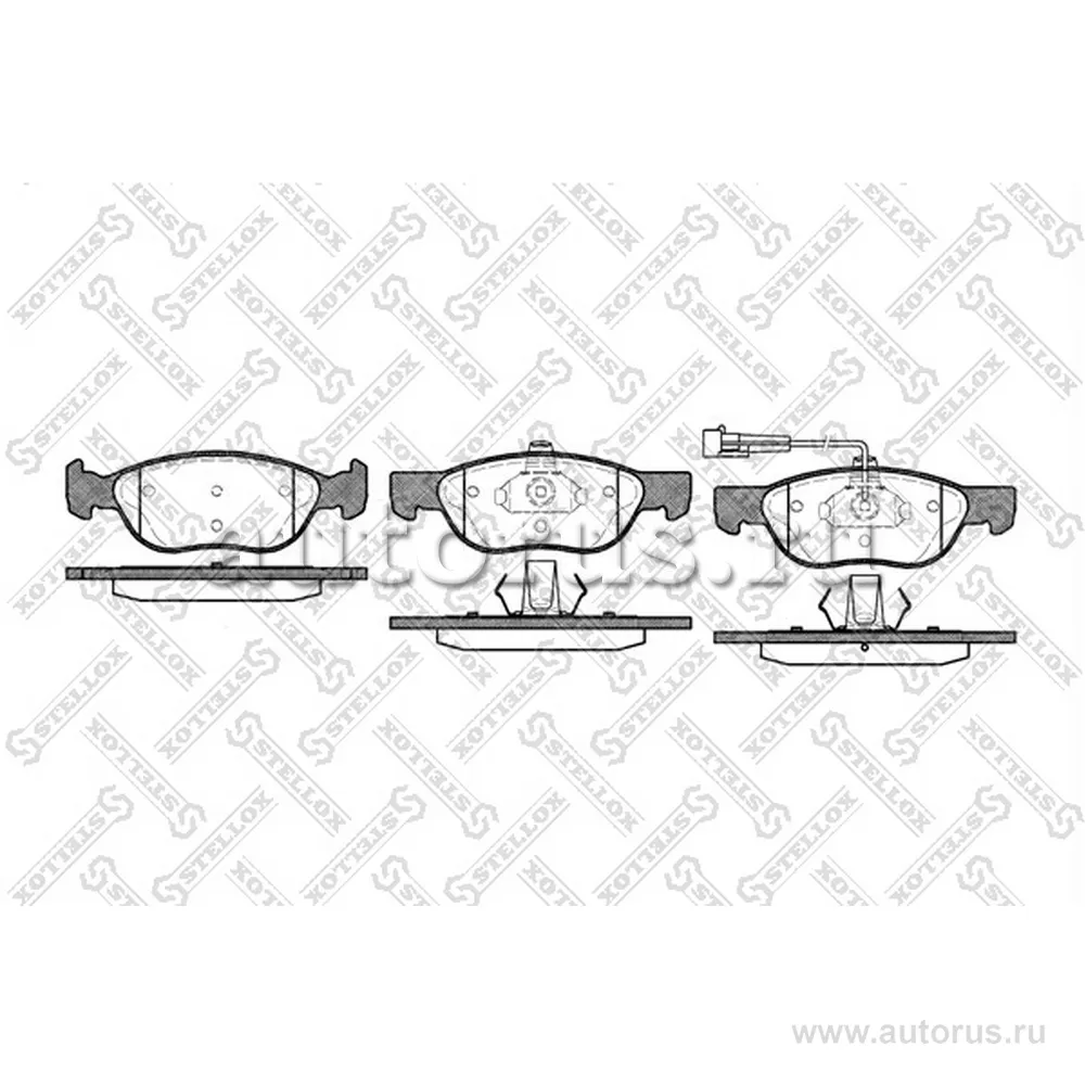 Колодки дисковые п. Fiat Brava/Punto/Marea 1.6i-1.9TD 96>, Lancia STELLOX 598 011B-SX
