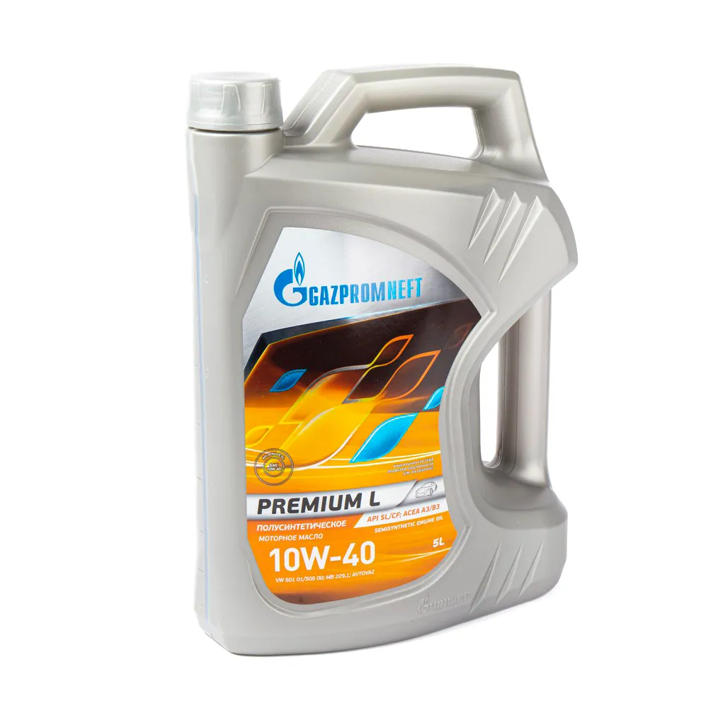 Масло моторное Gazpromneft Premium L 10W-40 полусинтетическое 5 л 2389900132