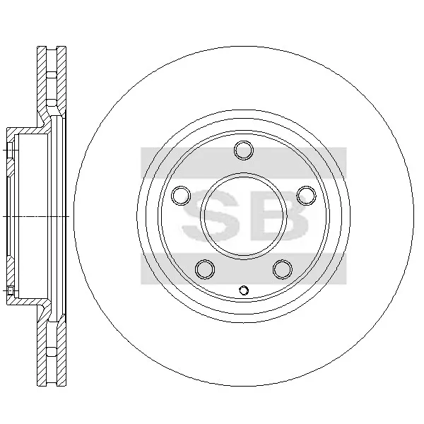 Диск тормозной MAZDA 3 SANGSIN BRAKE SD4440