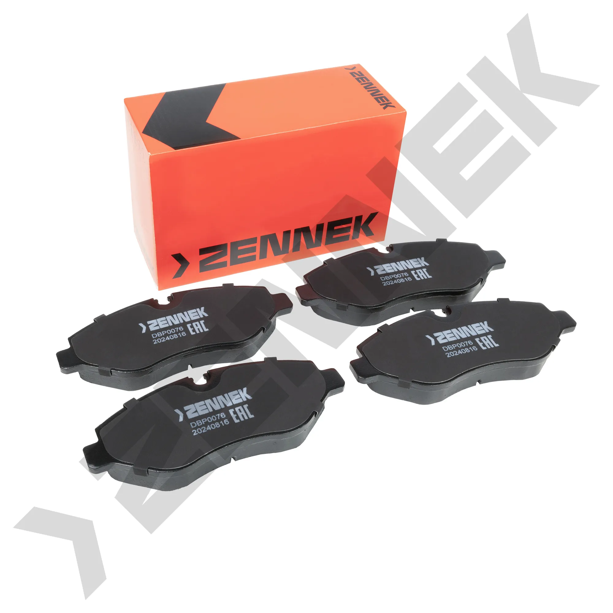 Колодки тормозные дисковые передние MERCEDES W211 02-09, CL C219 04-10 ZENNEK DBP0076