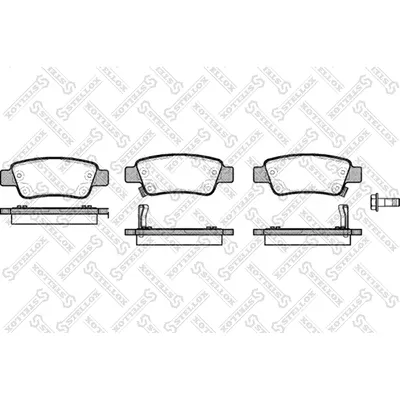 Колодки дисковые з. Honda CR-V 2.0/2.2D STELLOX 001082_SX