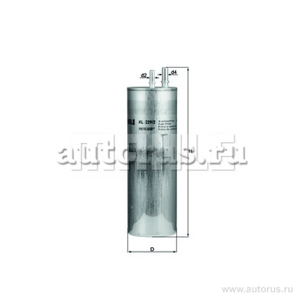 Фильтр топливный KNECHT/MAHLE KL229/2