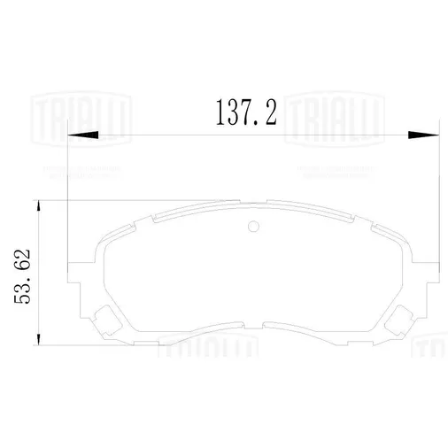 Колодки торм. для а/м Subaru Impreza (00-) диск. перед. (PF 4325) TRIALLI PF 4325