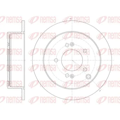 Диск тормозной REMSA 675600