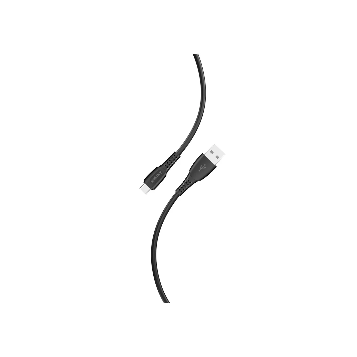 Кабель для зарядки и передачи данных S40 TYPE C черный, 3 а, 1 м, SMARTBUY IK-3112-S40B