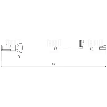 Датчик износа колодок для а/м Audi Q7 (15-) перед. L510 (PFS 0196) TRIALLI PFS 0196
