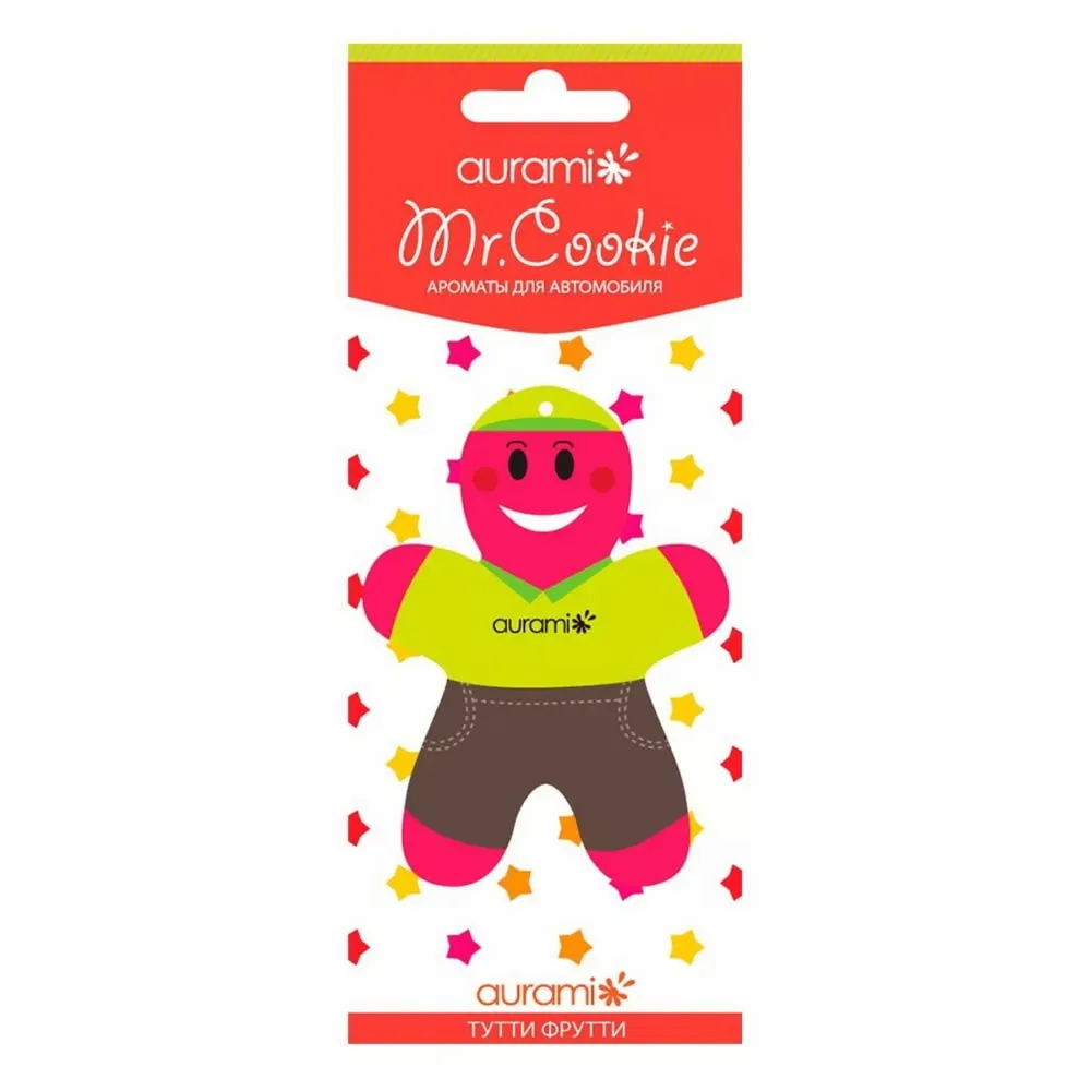 Ароматизатор подвесной картон Mr. Coockie AURAMI CK-207 Тутти фрутти