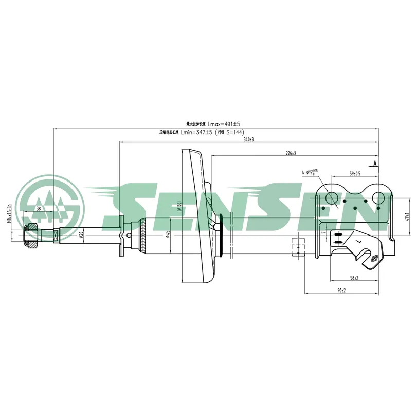 Амортизатор GAS Toyota   F / L Corolla (5.87 - 4.97) SENSEN 42140043