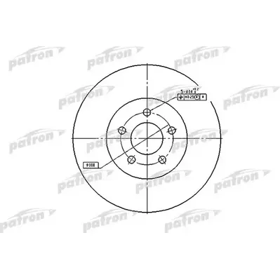 Диск тормозной передний CHRYSLER: CIRRUS -00,SEBRING 01-06,DODGE: S PATRON PBD5381