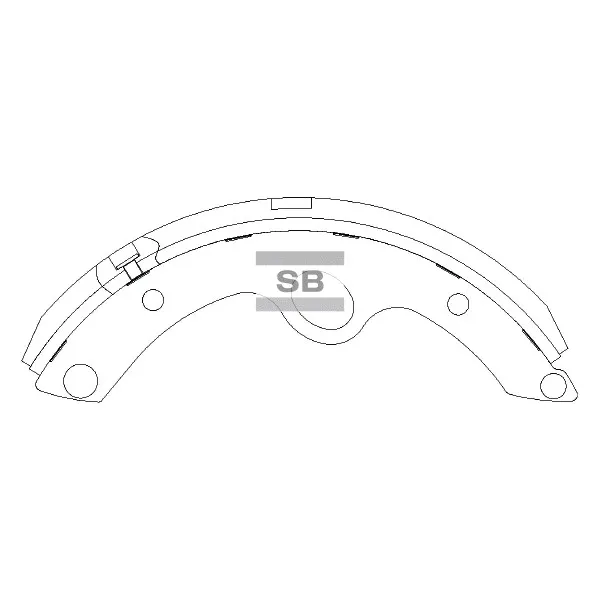 Колодки тормозные HYUNDAI HD65,72,78,County барабанные (85мм) (1шт.) SANGSIN SA180