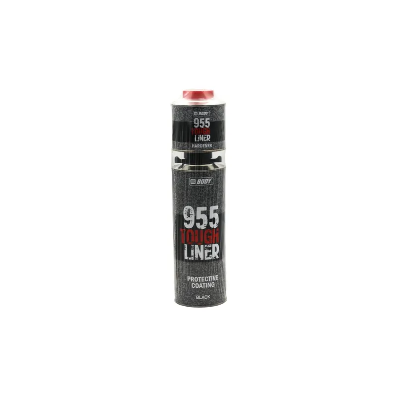 Сверхпрочное защитное покрытие (черн.) TOUGH LINER 955 (0,6л) + Отвердитель (0.2л) КОМПЛЕКТ BODY 9550209551