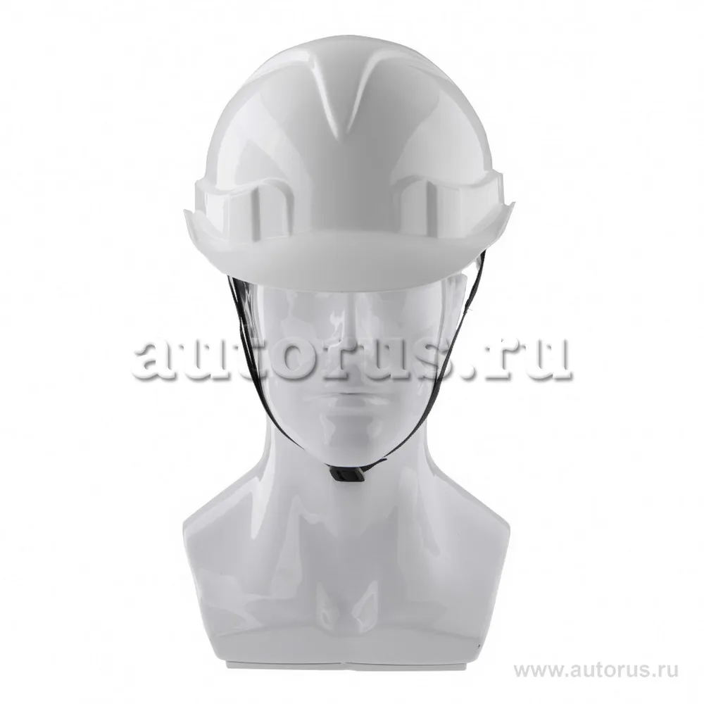 Каска защитная с храповым механизмом, Европласт, белая СИБРТЕХ 89109