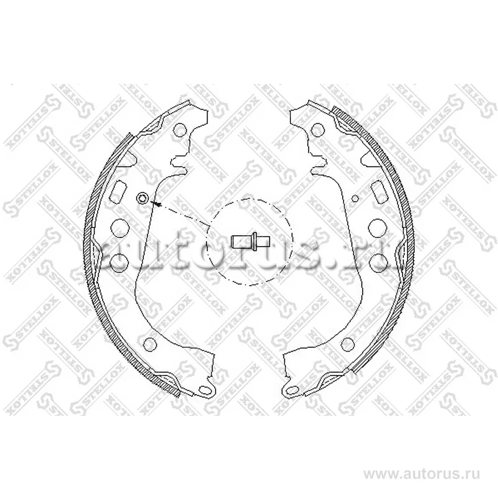 Колодки барабанные Toyota Yaris/Yaris Ver STELLOX 112 100-SX
