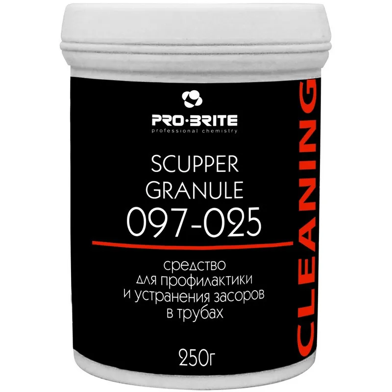Профхим д/прочистки труб гранулы Pro-Brite/SCUPPER GRANULE, 0,25кг 915222